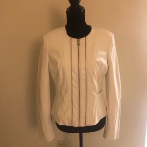 New Stunning Bebe moto jacket size M faux leather
